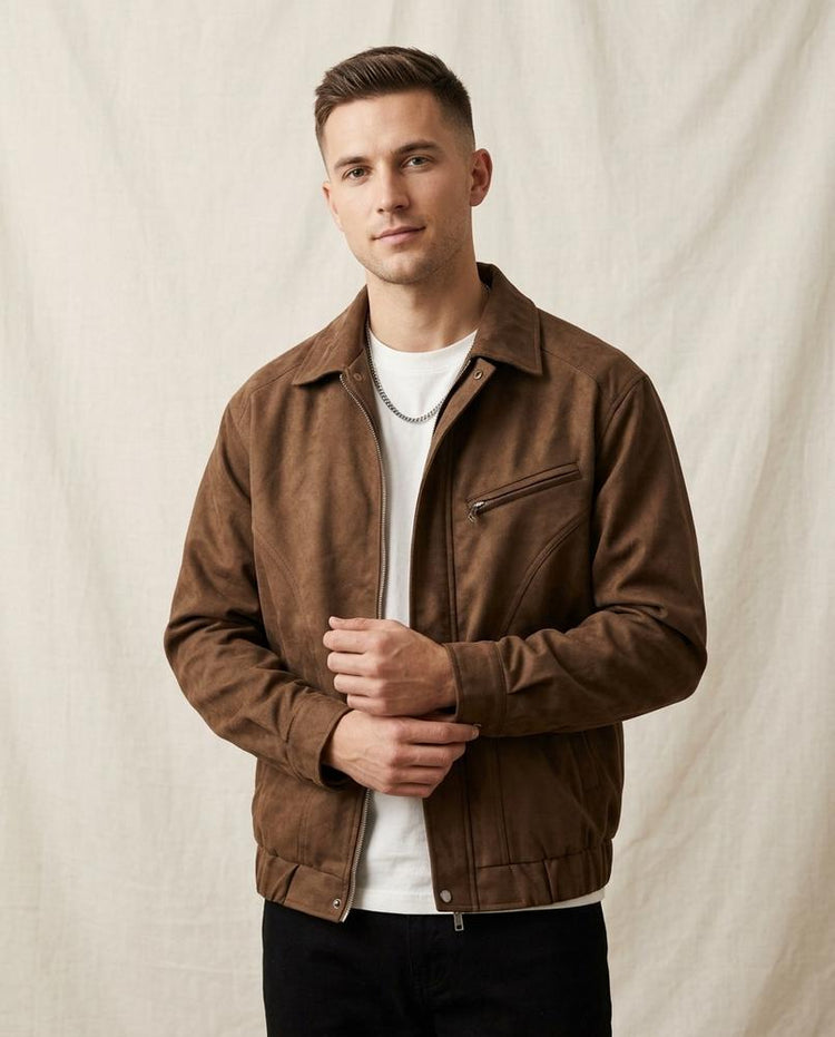 Beanland - Nuhas | Kurze Samtige Jacke Herren