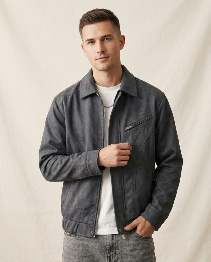Beanland - Nuhas | Kurze Samtige Jacke Herren
