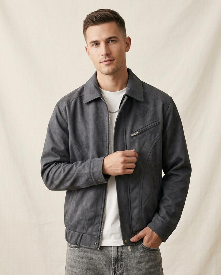Beanland - Nuhas | Kurze Samtige Jacke Herren