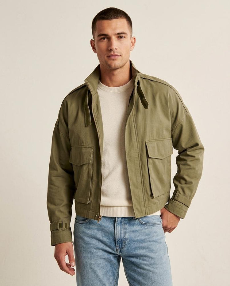 Beanland - Arlor | Stehkragen Kurzgeschnittene Jacke Herren