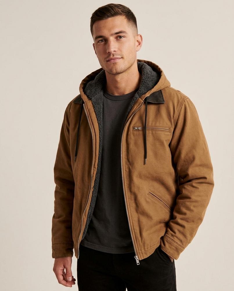 Lands Mode - Venor | Gefütterte Canvas Jacke Herren