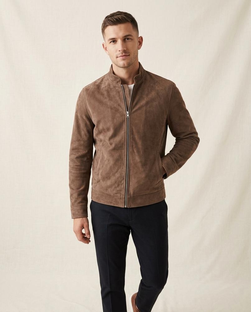 Lands Mode - Zesol | Veloursartige Hochgeschlossene Jacke Herren