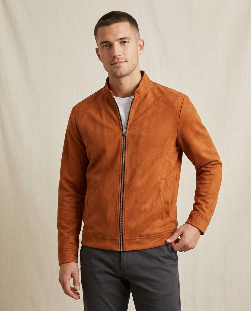 Lands Mode - Zesol | Veloursartige Hochgeschlossene Jacke Herren