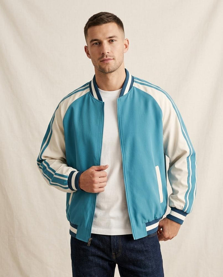 Beanland - Alken | Gestreifte Zweifarbige Jacke Unisex