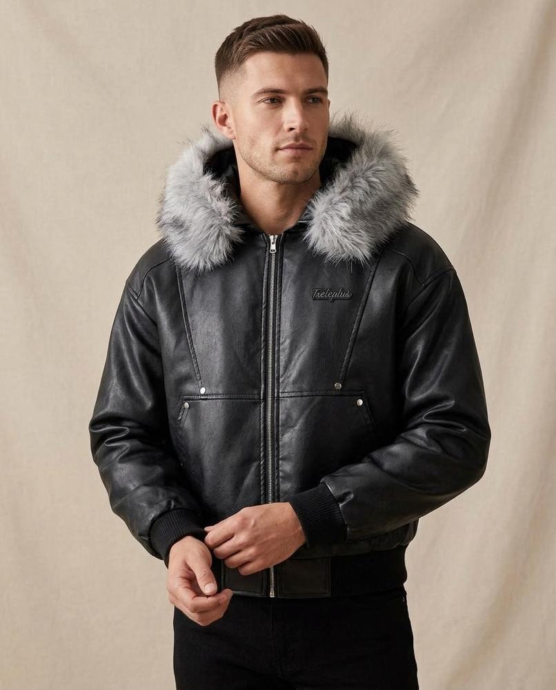 Lands Mode - Daran | Gefüttert Kunstleder Jacke Unisex
