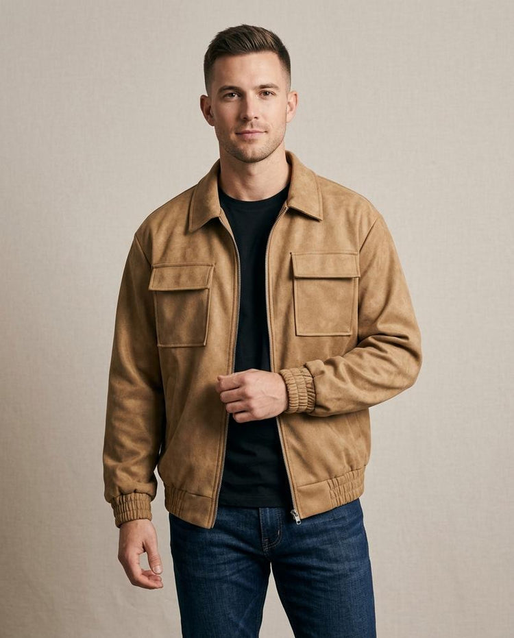 Beanland - Leser | Pattentaschen Velours Jacke Herren