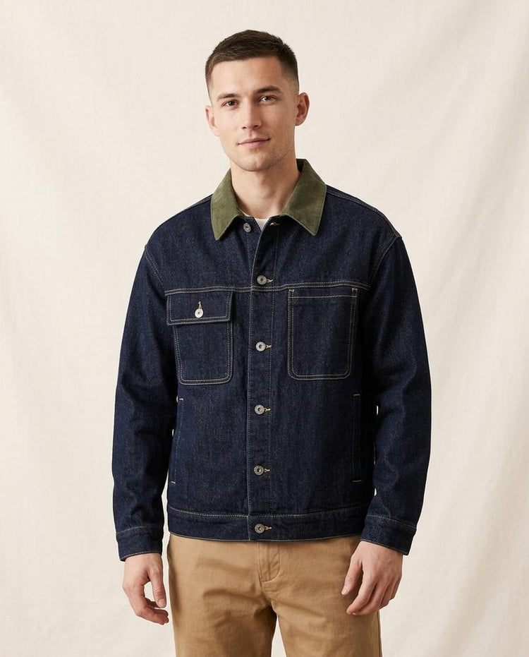 Beanland - Saral | Kontrastgesteppt Zweifarbig Jacke Herren