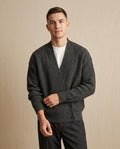 Lands Mode - Nimel | Asymmetrischer Gerippter Cardigan Herren