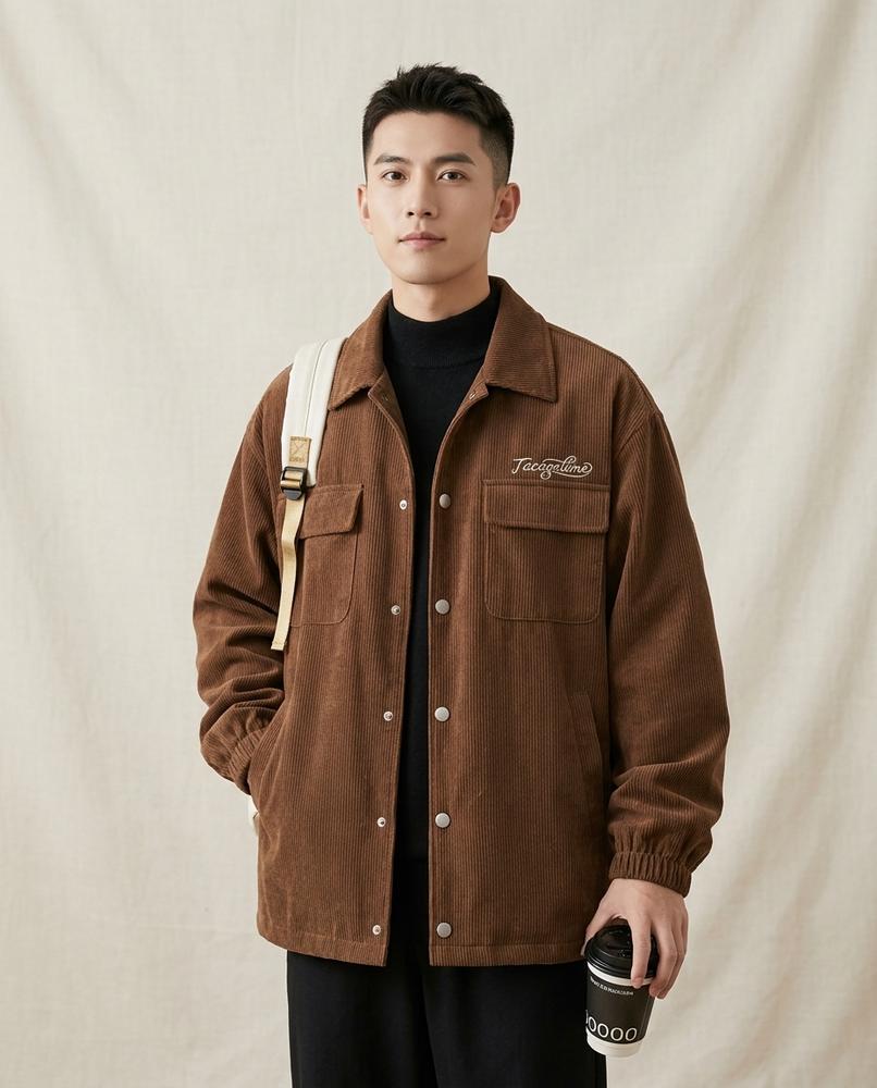Lands Mode - Savel | Gerippt Locker Jacke Unisex
