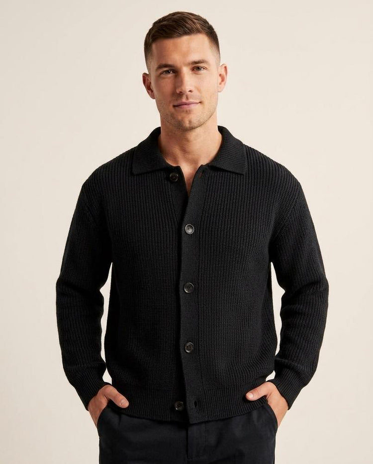 Beanland - Lator | Gekragt Strukturiert Cardigan Unisex