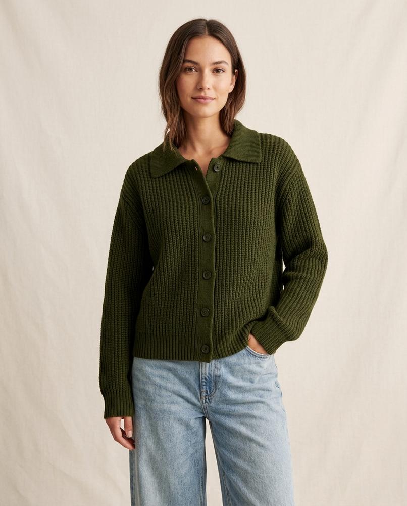 Lands Mode - Lator | Gekragt Strukturiert Cardigan Unisex