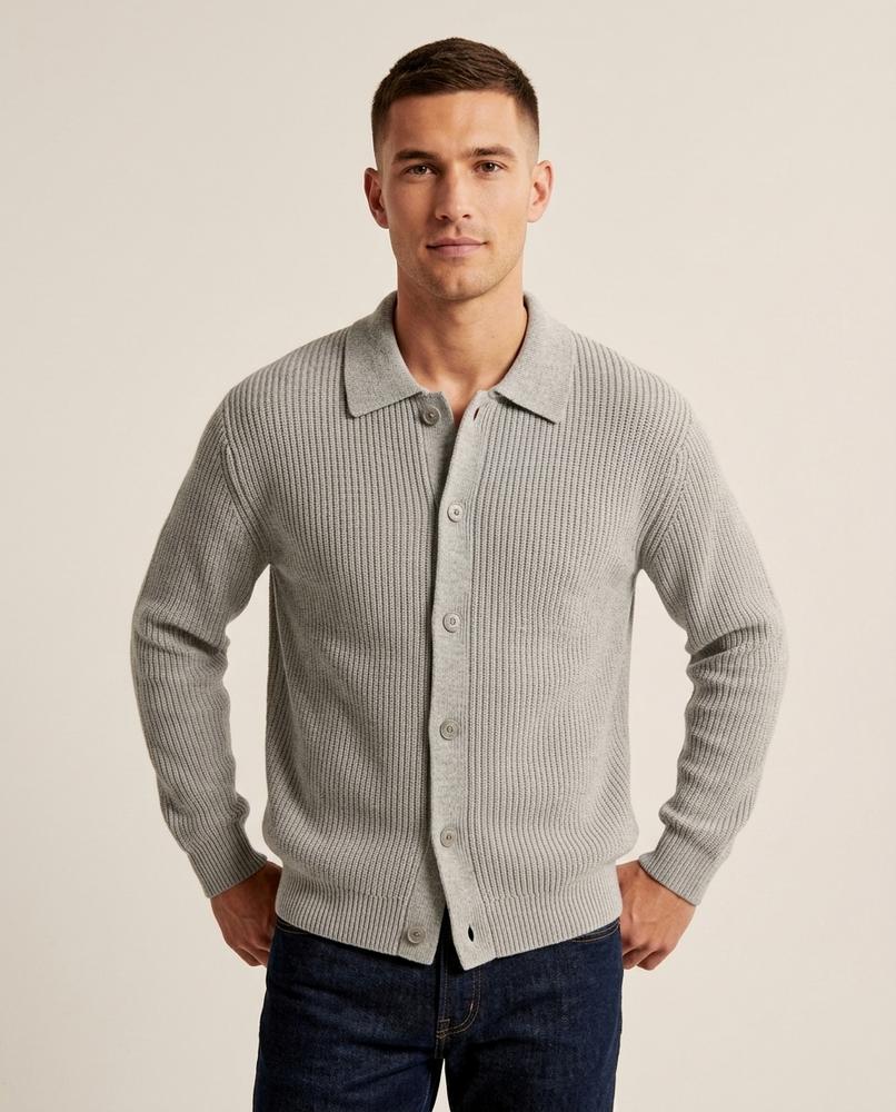 Beanland - Lator | Gekragt Strukturiert Cardigan Unisex
