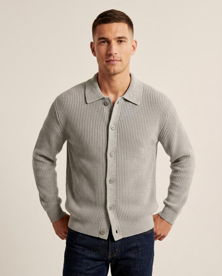 Beanland - Lator | Gekragt Strukturiert Cardigan Unisex