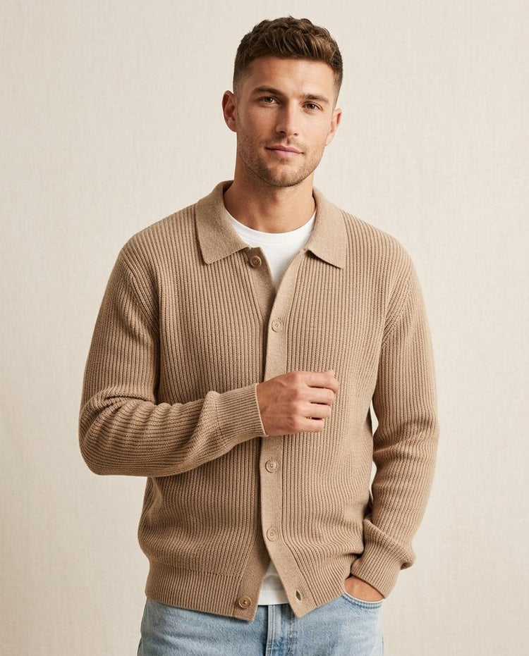 Beanland - Lator | Gekragt Strukturiert Cardigan Unisex