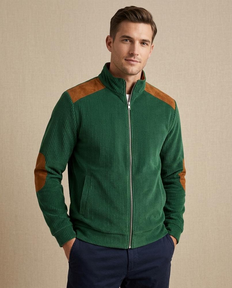 Beanland - Lyver | Gerippte Gepatchte Jacke Herren