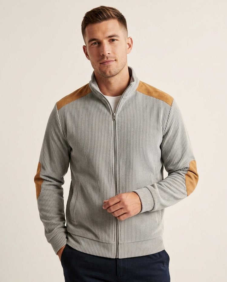 Beanland - Lyver | Gerippte Gepatchte Jacke Herren