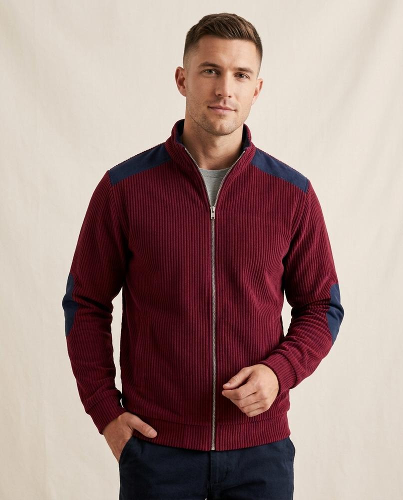 Beanland - Lyver | Gerippte Gepatchte Jacke Herren