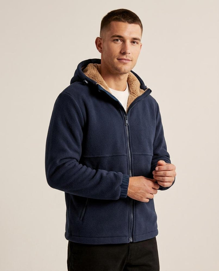 Beanland - Yovel | Teddyfutter Fleece Jacke Herren