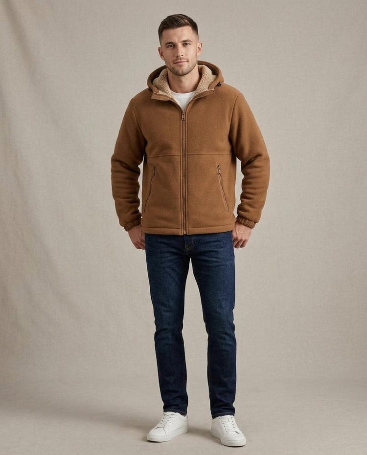 Beanland - Yovel | Teddyfutter Fleece Jacke Herren