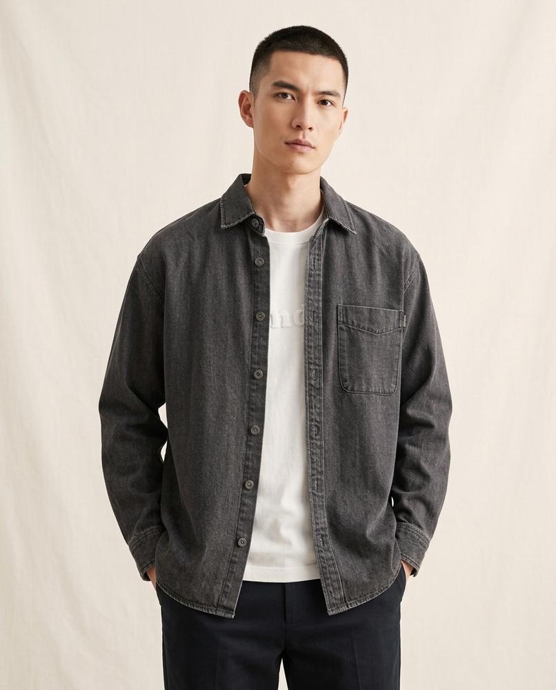 Lands Mode - Vasel | Gewaschenes Jeans Hemd Herren