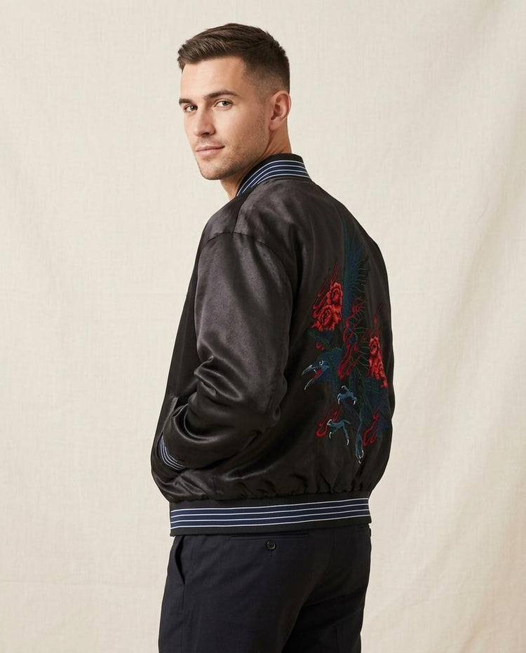 Beanland - Zemon | Bestickt Glänzend Jacke Unisex