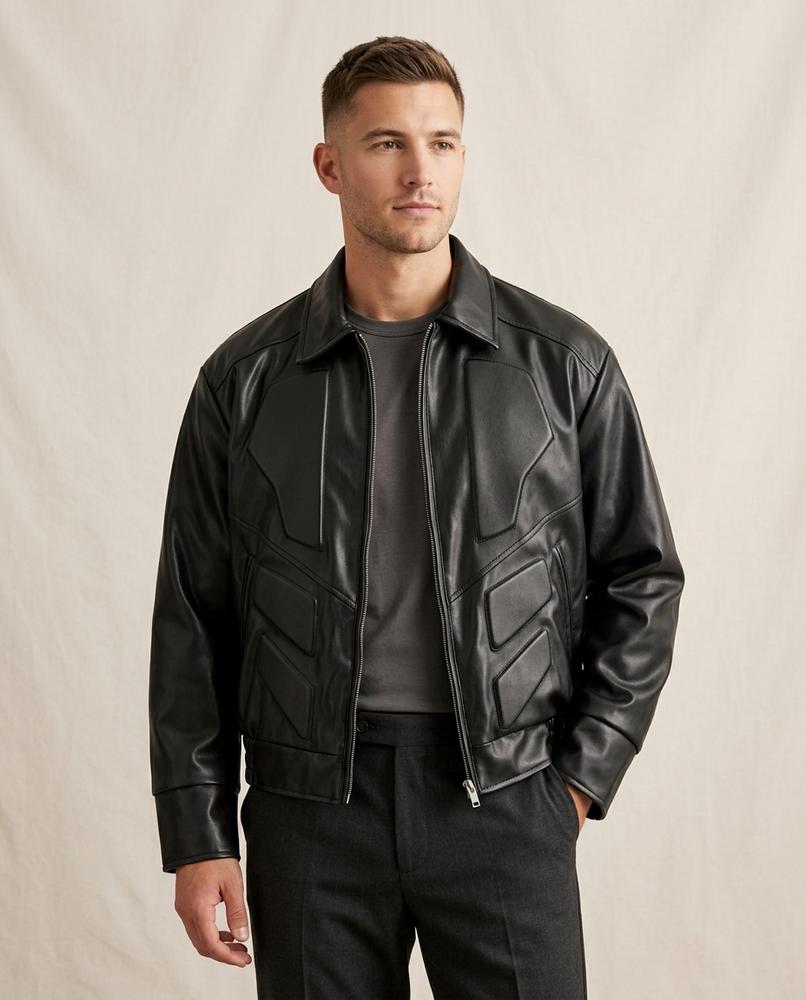 Lands Mode - Lavan | Gepolsterte Kunstleder Jacke Unisex
