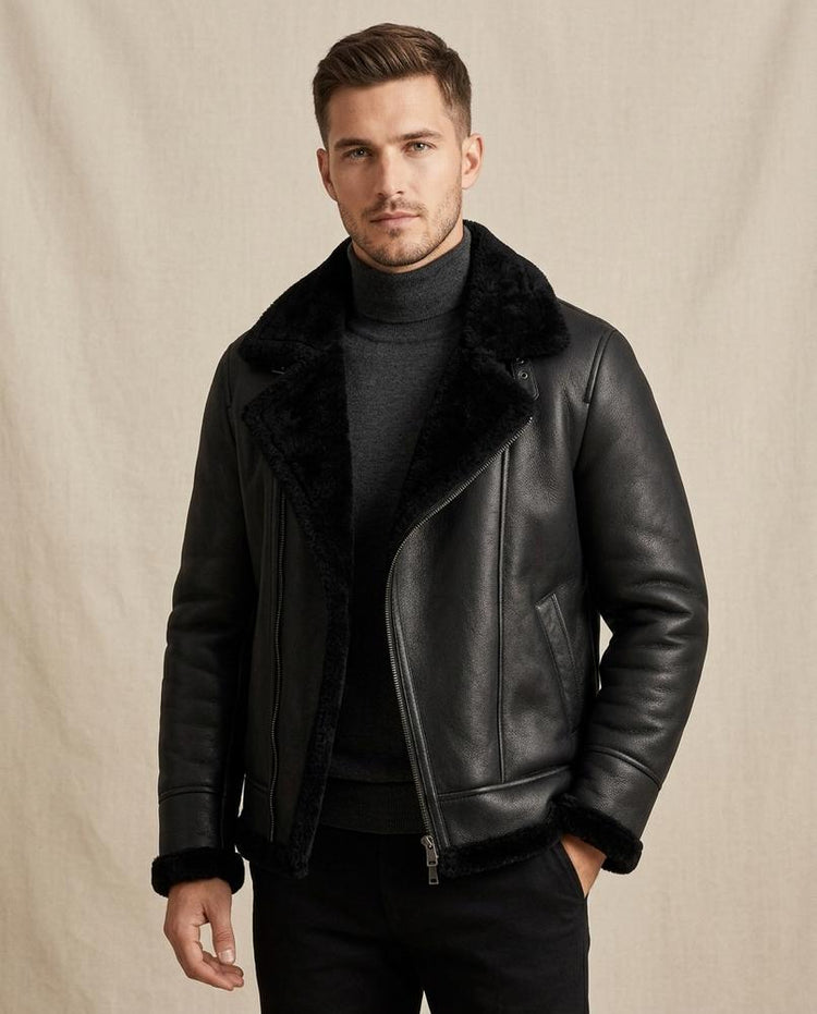 Beanland - Kasel | Gefütterte Leder Jacke Herren