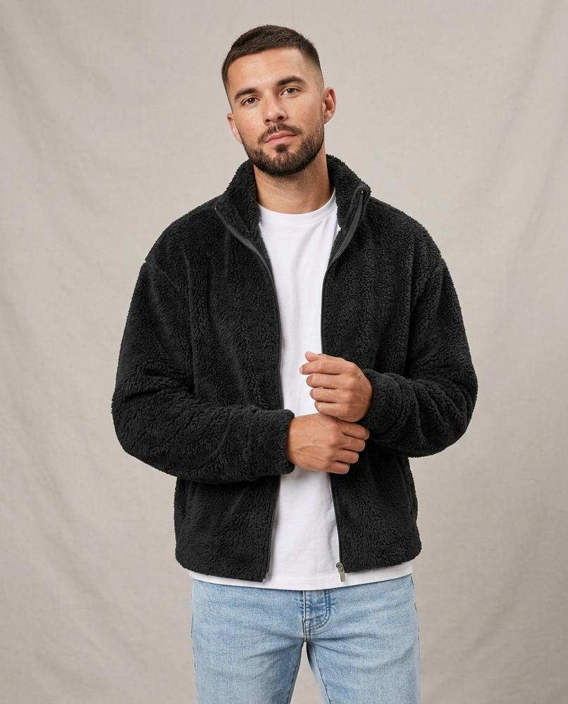 Lands Mode - Leron | Plüschige Wärmende Jacke Herren