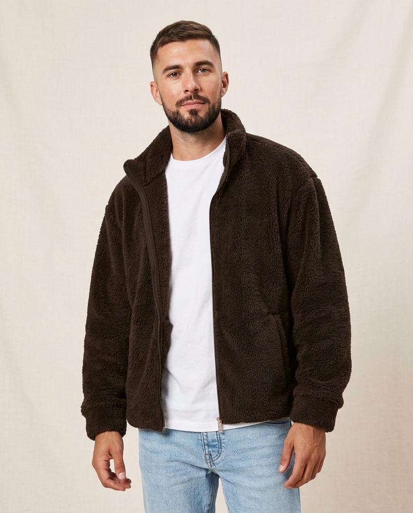 Lands Mode - Leron | Plüschige Wärmende Jacke Herren