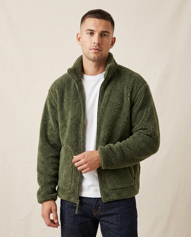 Lands Mode - Leron | Plüschige Wärmende Jacke Herren