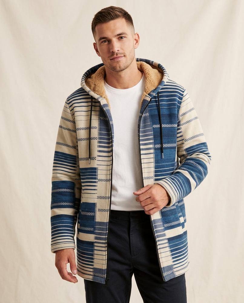 Lands Mode - Lyron | Gefütterte Gemusterte Jacke Herren
