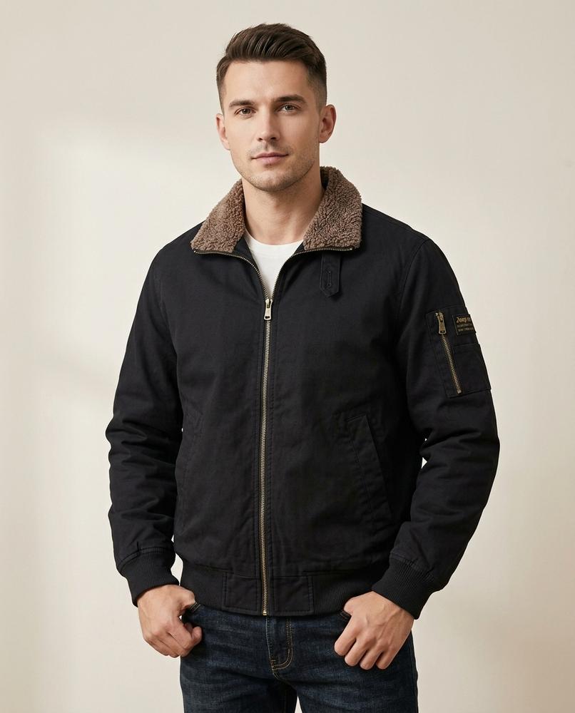 Lands Mode - Seral | Gefütterte Reißverschluss Jacke Herren