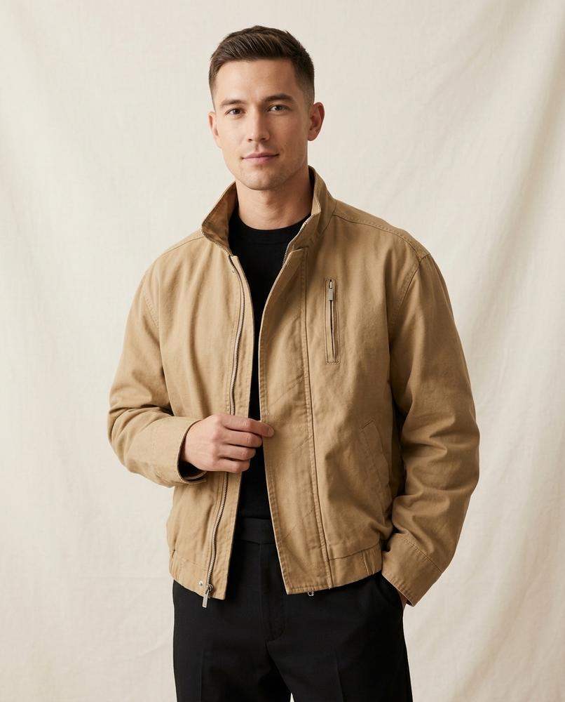 Lands Mode - Ralen | Weit Geschnittene Hochgeschlossene Jacke Herren