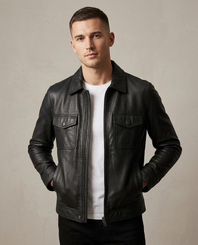 Beanland - Arran | Gefütterte Leder Jacke Herren