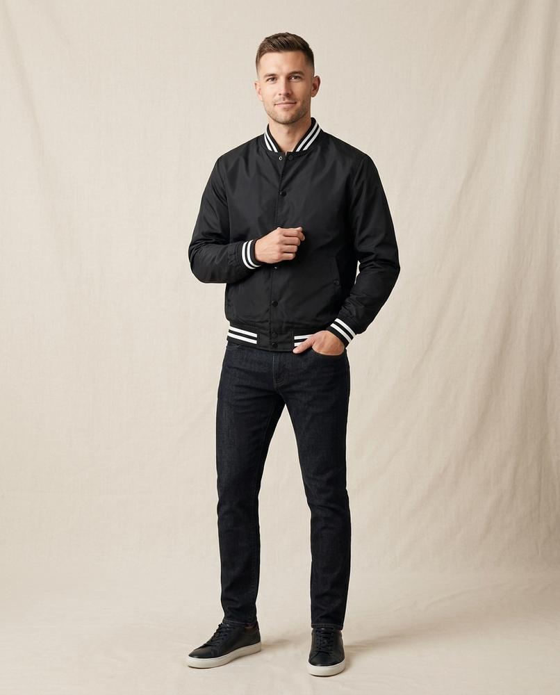 Lands Mode - Sever | Blousonartige Gestreifte Jacke Herren