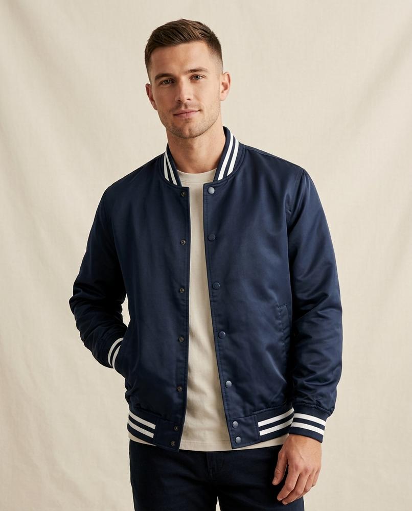 Lands Mode - Sever | Blousonartige Gestreifte Jacke Herren
