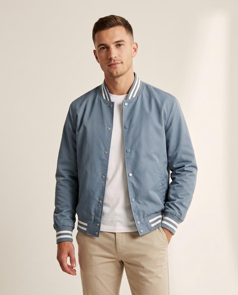 Lands Mode - Sever | Blousonartige Gestreifte Jacke Herren