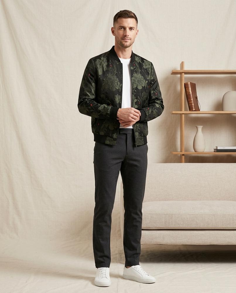Lands Mode - Losin | Gemustert Tailliert Jacke Herren
