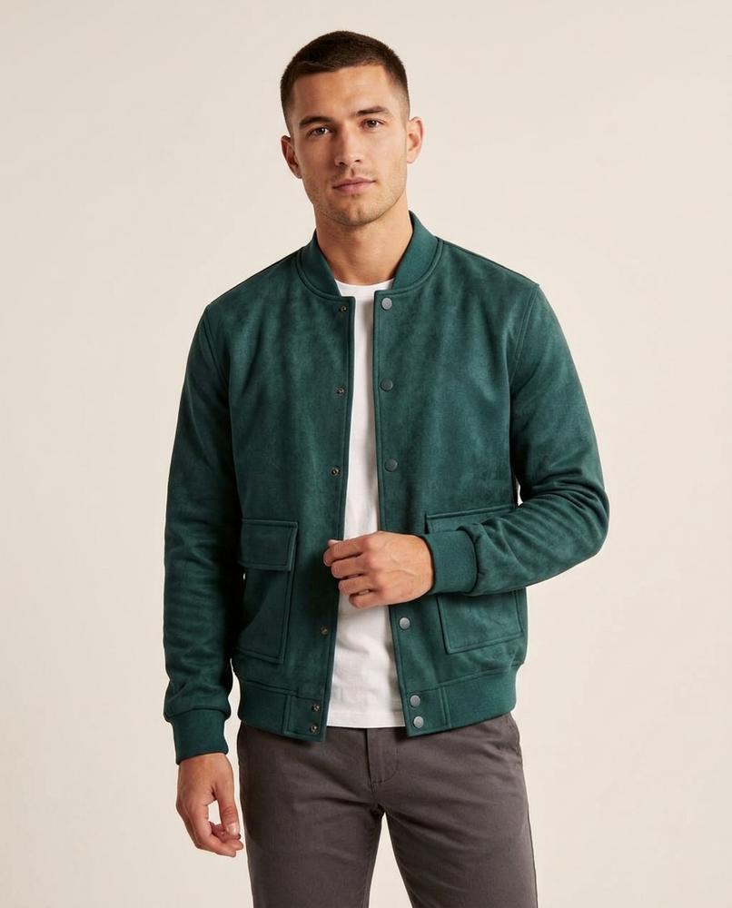Lands Mode - Nolen | Veloursartige Geknöpfte Jacke Herren