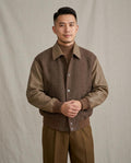 Lands Mode - Coral | Zweifarbige Strukturierte Jacke Herren