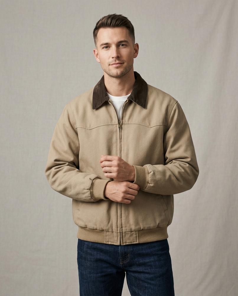 Lands Mode - Arral | Gefütterte Strukturierte Jacke Herren