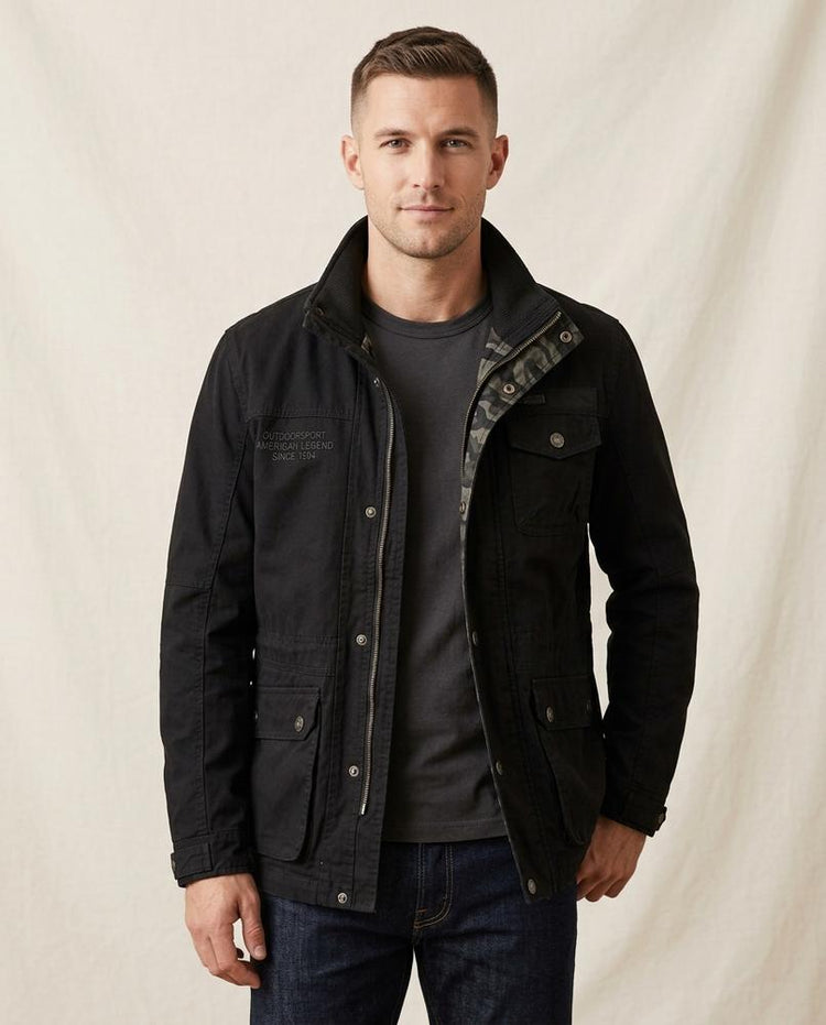 Beanland - Rosil | Stehkragen Baumwoll Jacke Herren