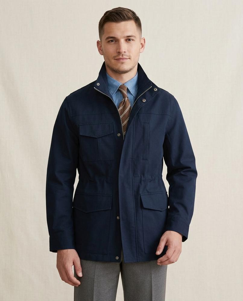 Lands Mode - Kahal | Hochschließend Taillenverstellbar Jacke Herren