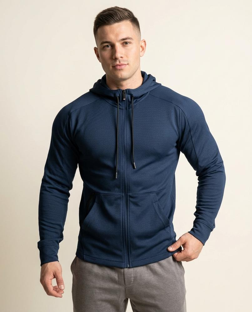 Lands Mode - Vilan | Funktionaler Strukturierter Hoodie Herren
