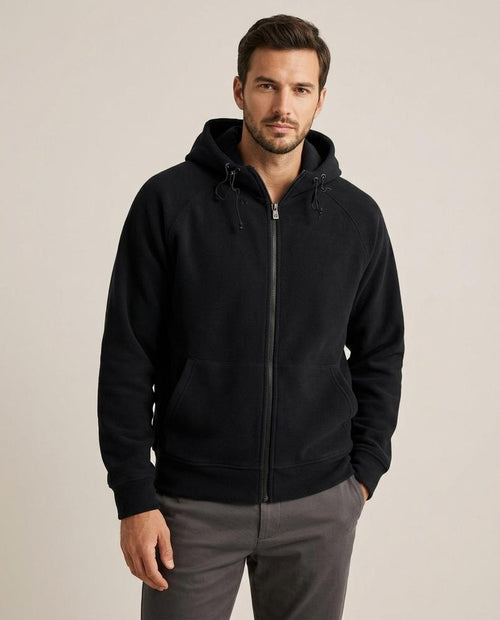 Lands Mode - Colin | Reißverschluss Strukturiert Hoodie Herren