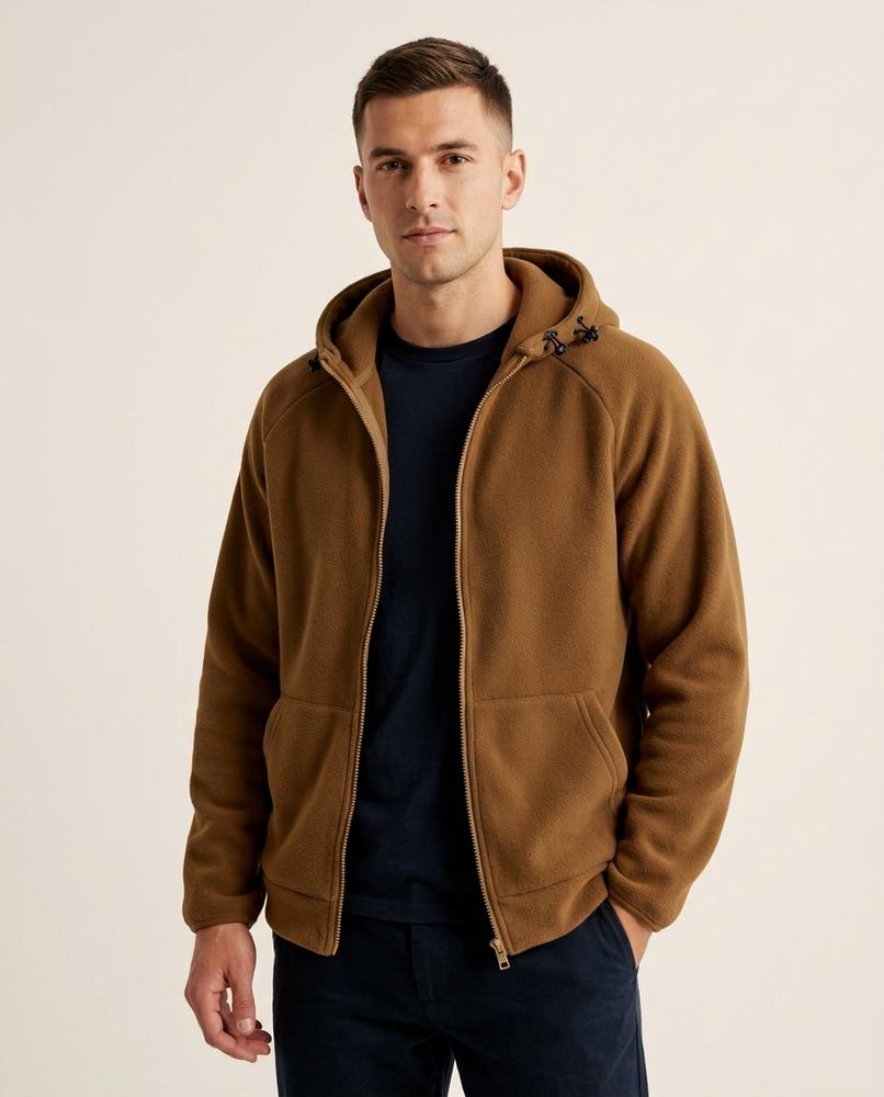 Lands Mode - Colin | Reißverschluss Strukturiert Hoodie Herren