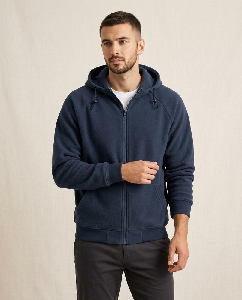 Lands Mode - Colin | Reißverschluss Strukturiert Hoodie Herren