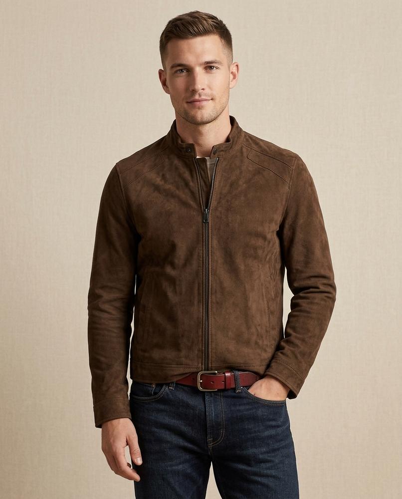 Lands Mode - Yoken | Velourartig Gefüttert Jacke Herren