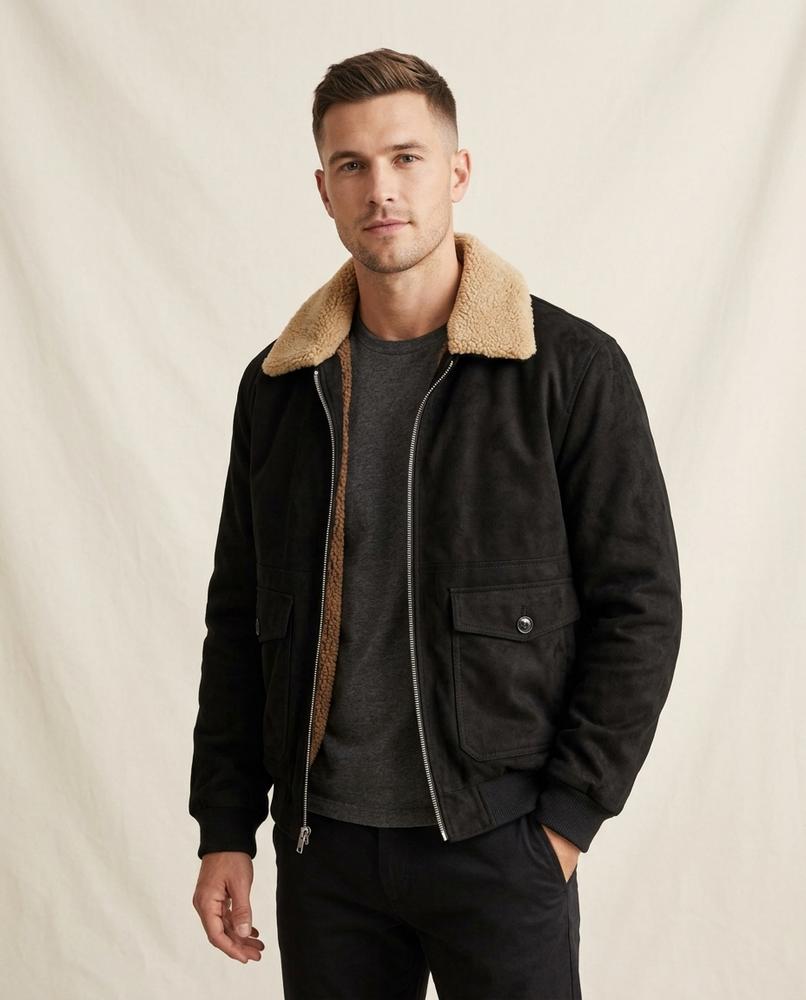 Lands Mode - Laven | Gefüttert Veloursartig Jacke Herren
