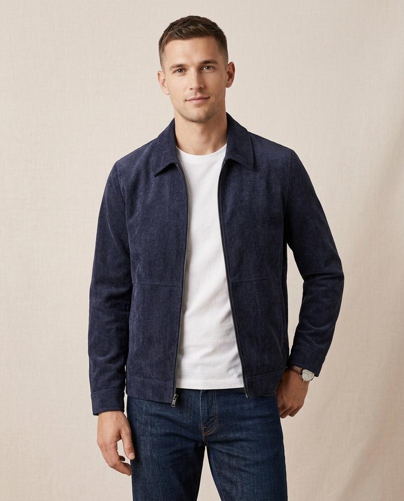 Lands Mode - Elsen | Gefütterte Strukturierte Jacke Herren